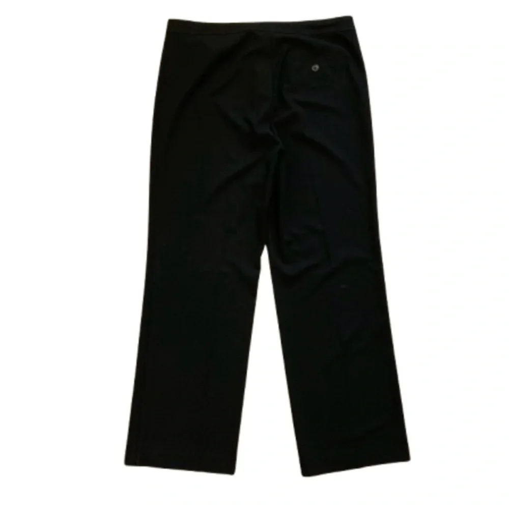 J Jill Black Mid Rise Straight Leg Trouser Dress Pants 10